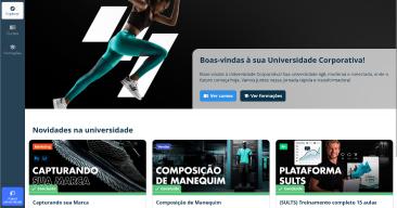 Universidade corporativa com trilhas de cursos EAD