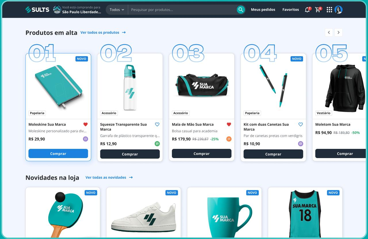 Sistema de compras B2B para redes de filiais com cotação centralizada Painel de compras B2B com lista de cotações ativas, fornecedores participantes, status de resposta e valor por proposta